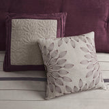 Vera Microsuede 7-Piece Comforter Set, Purple