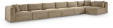 Shaggy - Fabric 7 Piece Modular Sectional