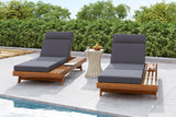 ORVA Outdoor Lounge Chaise with Headrest