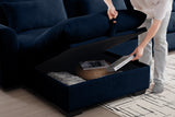 PERTH 157" 4-Seater Sofa with 2 Ottomans 12