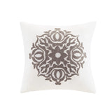 Reversible Embroidered Comforter/Duvet Cover Set, Ivory