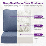 Wholesale 2‑Pack Deep‑Seat Patio Cushions with Removable Covers