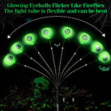 Solar Halloween Eyeball Lights Outdoor, 8 Pieces Led Eyes