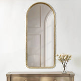Gold Metal Arched Wall Mirror Home Decor Accents
