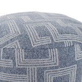 Indoor/Outdoor Pouf Tall Syros Denim