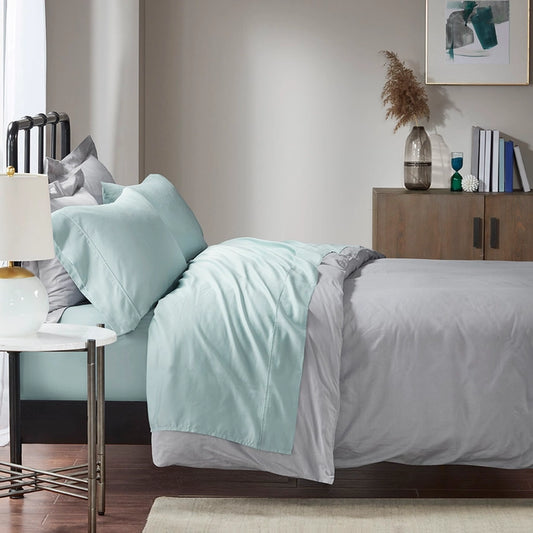 Luxury 1500 Thread Count Fine Yarns Sheet Set, Seafoam Blue