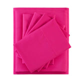 Sheet Set with Side Storage Pockets, Hot Pink