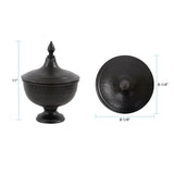 Hammered Em Dash Covered Urn- Medium