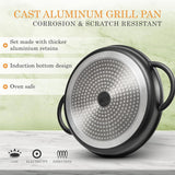Moss & Stone 12-Inch Nonstick Indoor Grill Pan