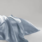 Wholesale Wrinkle-Free Luxury Satin Pillowcases, Blue [Set of 2]
