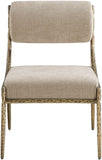 Bastille - Upholstered Dining Side Chair (Set of 2) - Brass Frame