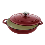 Chasseur Enameled Cast Iron Braiser with Lid, 1.8qt