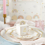 Boho Rainbow Baby 62pc Tableware Set for 16