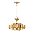 Grand Lotus Small Gold Chandelier