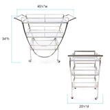 Stainless Steel Bar Cart on Castors
