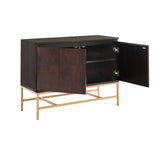 Modern Accent Cabinet Contemporary Chest, Gold Base *