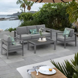 Wholesale Aluminum Patio Furniture Set,5-Seat Outdoor Conversation Set