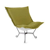 Patio Scroll Puff Chair Titanium- Alicante Moss