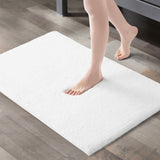Quick-Dry Bathroom Rugs, White