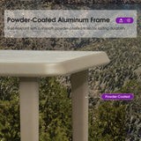 PURPLE LEAF Outdoor Bar Table Patio Dining Table Coffee Kitchen Breakfast Bistro Pub Bar Table for Patio Poolside