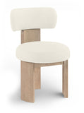 Atelier - Vegan Leather Upholstered Dining Chair (Set of 2) - Painted Natural Frame