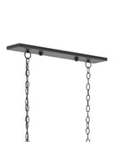 Argand Black Oval Chandelier