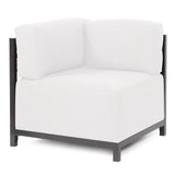 Axis Corner Chair Seascape Natural Titanium Frame