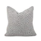 20 x 20 Outdoor Pillow Helm Pewter- Down Alternative Insert