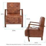 Davenport Tufted Leather Chair