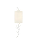 Baneberry White Wall Sconce, Left