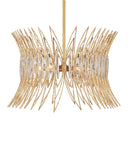 Marquise Oval Gold Chandelier