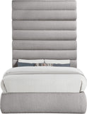 Adam - Boucle Fabric Bed With 89" Headboard