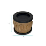 Robin Baron Winfield Wooden Candle Holder- Small
