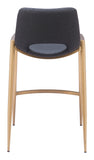 Desi Counter Stool (Set of 2) Black & Gold
