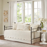6 Piece Scalloped Edge Daybed Cover Set