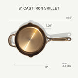 MADE IN Seasoned Cast Iron Skillet