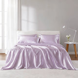 Wrinkle-Free Solid Satin Luxury Sheet Set, Lilac