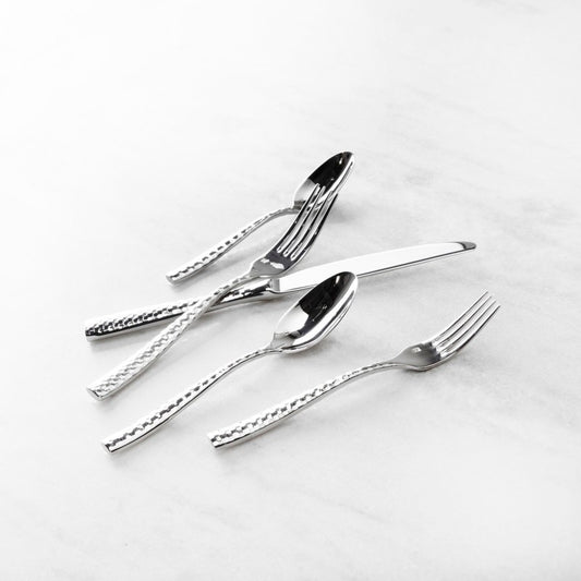 Lucca Faceted 5pc Place Setting