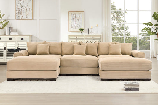 DESEO 130" 3-Seater with 2 Ottomans