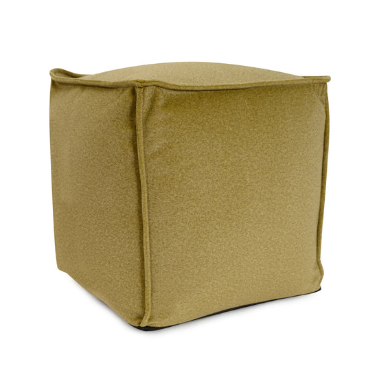 Qivuit Green Square Pouf