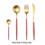 Mixora 304 Stainless Steel Gold Cutlery Set