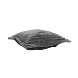 Puff Ottoman Cover & Cushion Shar Pei Charcoal/Black