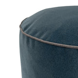 Qivuit Blue Tall Pouf