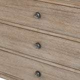 70"W 6-Drawer Modern Classic Wood Dresser, Light Natural *