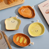Ceramic Bread Shape Plate Creative Food Dish