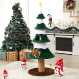 Christmas Tree Cat Tower For Cats, Multi-Level Cat Tree