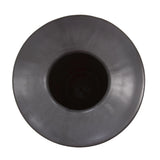 Graphite Ceramic Flared Vase- Medium