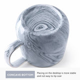 Nordic Marble Ceramic Mug with Gold Rim Coffee Cup
