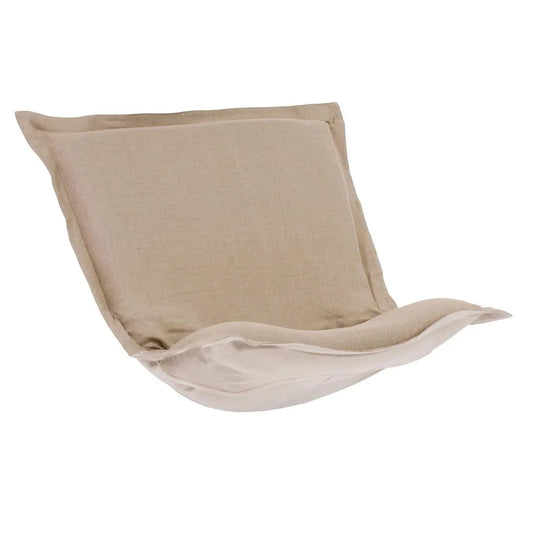 Puff Chair Cover Linen Slub Natural -Cover Only