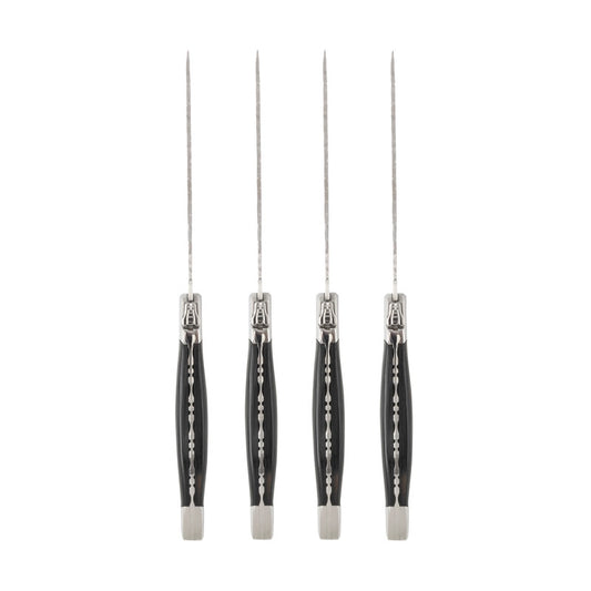 Laguiole Connoisseur Wood Handle Bbq Steak Knives, Set of 4